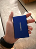 三星（SAMSUNG）T7 移动固态硬盘 读速1050MB/s安卓手机电脑通用PSSD 电脑扩容 重约58g 轻巧便携 极光蓝 1T 实拍图