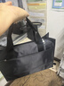 爱牧格（AIMUGE）休闲手提包商务文件包通勤包会议资料包大容量书包公务包J998 灰黑色 实拍图