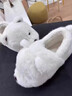 安尚芬包跟棉拖鞋女士冬季室内家居2025新款可爱防滑保暖毛绒棉鞋男外穿 白色 36-37 适合35-36【内长220mm】 实拍图