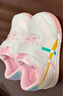 泰兰尼斯秋冬新款学步鞋童鞋女童软底机能鞋男童包头宝宝鞋网面透气面包鞋 白粉 春秋-网布 18 内长12.5cm 脚长11.5cm 实拍图