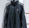 adidas休闲简约三条纹梭织立领夹克外套男装秋季阿迪达斯三叶草   黑色（推荐选大一码）   S 实拍图