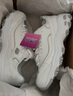 斯凯奇（Skechers）女鞋秋冬小白鞋蕾丝休闲运动熊猫鞋黑色增高厚底老爹鞋11959 白色/WHT 35.5 尺码偏大，建议选小半码 实拍图