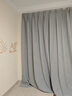 金蝉窗帘家用遮光客厅卧室双面雪尼尔高遮光窗帘挂钩式 冰河灰270*250 实拍图