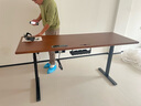 木藝生3cm高端实木电动升降桌电脑桌台式电竞桌子办公书桌可升降工作台 【升级线盒】单电机3cm实木胡桃色 180*70【免费送装】 实拍图