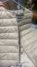 雪中飞经典新款基础舒适轻薄羽绒便捷短款保暖羽绒小马甲轻盈便携舒适 静谧灰|8210-女 2XL 180/100A 实拍图
