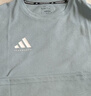 阿迪达斯短袖男2025夏季运动亲肤透气轻薄速干T恤 雾霾蓝/白 L  实拍图