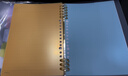 国誉(KOKUYO)淡彩曲奇·柔光·A5活页本大容量笔记本子记事本附5色分隔页 40张 透明 WSG-RUYP62T 实拍图