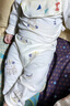 缤丽猫新生儿无骨纯棉四季简约套装婴儿衣服分体二件套装男女宝宝童装 肩扣套装-蓝色 80 实拍图