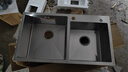 华帝（VATTI）水槽单槽厨房洗菜盆一体盆 洗碗大单槽水池盆304不锈钢水槽台下盘 《双槽》82*45双槽+冷热龙头 实拍图