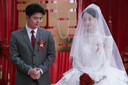 FitonTon【结婚季】8cm酒红色领带男免打结一拉得正装新郎喜庆婚礼双喜字 实拍图