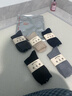 猫人精纺羊毛袜子男秋冬保暖双针中筒袜男士防寒袜睡眠袜5双装 实拍图