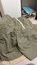 Wassup Sohot短裤男夏季冰丝凉感工装裤男潮流休闲五分裤 军绿色 3XL 实拍图