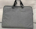 得力（deli）加厚立体办公手提袋/会议包/事务包/商务拉链袋电脑公文包便携手提袋 男士生日礼物 浅灰 实拍图