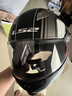 LS2双镜片揭面盔电动摩托车头盔男女高清耐磨赛车四季通用 FF370 哑黑灰竞速 XXXL（建议61-62头围） 实拍图