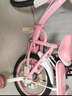 永久儿童自行车3-8岁小孩脚踏单车宝宝中大童女孩公主款童车 【黑胎-折叠】小猫粉+护具礼包 16寸 实拍图