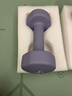 Keep 彩色浸塑哑铃 男女家用家庭健身肌肉塑形手臂轻重量紫灰色 3kg*2 实拍图