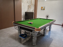乔氏金腿银腿乔款台球桌标准型钢库中式黑八台球厅家用成人豪华桌球台 9尺 乔款木库高配款 金色 实拍图