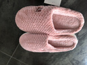 京东京造【厚底防滑】棉拖鞋女秋冬拖鞋室内居家毛拖保暖半包粉红色38-39 实拍图