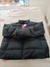 特步（XTEP）80%绒短款羽绒服男女款冬季新款保暖防风加厚外套男 正黑色-0115-80%绒 3XL 实拍图