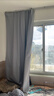 京东京造黑胶浅灰窗帘 99%全遮光窗帘布飘窗卧室遮阳帘挂钩式 宽1.5*高2米 实拍图