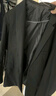 罗蒙高端免烫抗皱西服套装男士商务休闲婚礼正装西服外套上衣服男装 黑色(西服+西裤+大礼包) 3XL 实拍图
