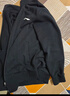 李宁（LI-NING）外套男春秋卫衣运动男开衫款宽松运动针织上衣休闲男装健身休闲服 基础黑（立领款） XL 实拍图