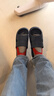 家の物语日本居家女拖鞋四季室内防滑静音家用厚底情侣浴室洗澡软底凉拖鞋 拖鞋深蓝色（男）41-42码 实拍图