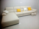 高楚【评价2万+】头层真皮沙发意式轻奢皮艺现代简约大小户型客厅沙发 双人+单人+贵妃位【3.64米】 国产牛皮+衡温海绵 实拍图