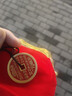 【龙虎山发货】山鬼花钱吊坠道家真品古钱币项链朱砂八卦铜钱饰品 祝福款 手工填朱砂山鬼花钱3.0cm 实拍图