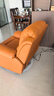 太空舱头等太空舱沙发懒人单椅多功能电动按摩牛皮影院客厅简约摇摇椅 赤霞橙-头层牛皮 一人位 电动+手动摇转+震动按摩 实拍图