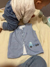 舒贝怡婴儿衣服儿童马甲两面穿背心宝宝坎肩上衣男女秋冬马夹蓝100CM 实拍图