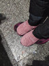 度茵初棉拖鞋男冬季家用室内居家居保暖防滑厚底情侣新款毛拖鞋男秋冬天 皮红 38-39 实拍图