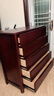 至豪全实木斗柜卧室现代简约五斗橱客厅家用新中式储物收纳六斗柜爆款 六斗[红棕色]正100*侧45*高106cm[整装发货-免安装] 实拍图