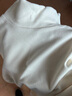 真维斯（JEANSWEST）德绒打底衫女装秋冬季长袖t恤上衣服加绒保暖加厚内搭半高领秋衣 米色 纯色 L 实拍图