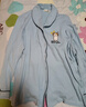 诺宜（NuoYI）月子装月子服哺乳衣纯棉孕产妇家居服睡衣J38158条纹蓝色XL 实拍图