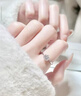 沫兰（MOLADY）[表白礼盒]一克拉S925银戒指女表白求婚生日纪念日礼物送女友老婆 [一克拉]六爪钻戒+品牌定制礼盒 实拍图
