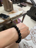 金石灵天然黑曜石手串男女款水晶手链海蓝宝五行补水佛珠转运珠生日礼物 黑曜石手链14毫米 实拍图