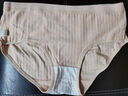 纯棉内裤女7A抗菌全棉底裆舒适透气亲肤中腰女士纯色简约三角短裤 1条装【随机颜色】 XL （105-130斤） 实拍图