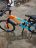 凤凰山地自行车男女变速山地车碟刹青少年儿童自行车学生单车 星际 橙蓝【铝架】21速+后座车灯+辐条 22寸【适合130-170cm】 实拍图