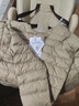 鸭鸭（YAYA）佟丽娅同款轻薄羽绒服女新款冬季短款圆领内胆修身时尚薄外套男 驼色【女款无领】 2XL 实拍图