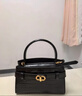 CHARLES&KEITH鳄鱼纹凯莉包手提斜挎婚包包女包生日礼物CK2-50270880-1 Black黑色 S 实拍图