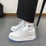 布柜者鞋子男潮牌气垫运动鞋男情侣小白鞋潮流百搭学生球鞋bf风帅气男鞋 白月色 潮牌气垫运动鞋男 42 偏小建议拍大一码 实拍图