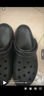 卡骆驰（CROCS）经典云朵老爹鞋洞洞鞋时尚百搭女鞋拖鞋一脚蹬|206750 黑色-001(含智必星) 39 (250mm) 实拍图