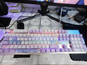 本手《鲸语星愿》主题机械键盘有线电竞游戏键盘鼠标套装台式电脑笔记本打字办公女生发光吃鸡键鼠套装 《鲸语星愿》紫白【彩光】青轴 机械键盘104键 实拍图