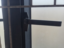 实芯38型铝合金窗户把手配件平开窗上悬窗拉手老式门窗开关执手 【右执手38型方柄】黑色 实拍图