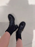 ZHR短靴女2025秋冬新款粗跟乐福袜靴女加绒瘦瘦靴子女 BL638A 黑色37 实拍图