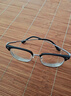蔡司（ZEISS）镜片近视眼镜框男半框防蓝光辐射可配带散光度数眼睛女钛合金镜架 简约款 黑银 配colorein镜片防蓝光 无度数 实拍图
