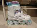 京东京造轮滑鞋儿童中小学初学锁轮溜冰鞋旱冰鞋配头盔护具7件套极光青M码 实拍图