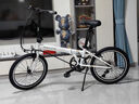 大行（DAHON） 变速折叠自行车20寸成人超轻单车学生男女式P8青春版KAC081 白色【转把】 实拍图