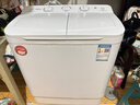 YANGZI扬子集团洗衣机半自动家用宿舍出租房大容量双桶双缸波轮内衣儿童小型迷你甩干脱水家用 10.5公斤强劲电机-小型波轮 实拍图